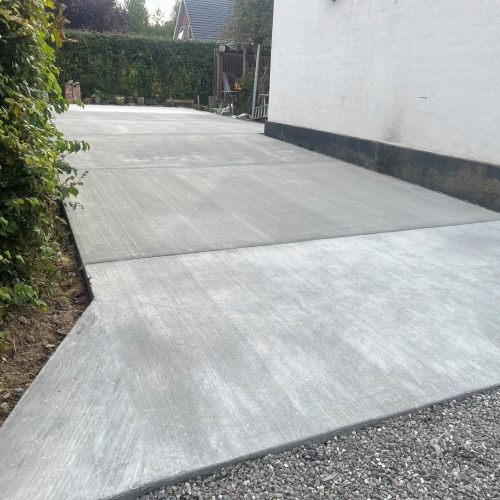 Etablering af ny betonindkørsel