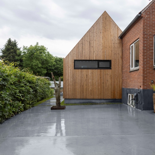Støbning af betonindkørsel