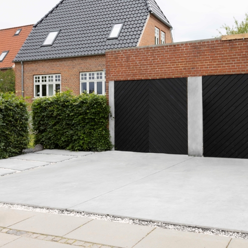 Ny betonindkørsel i Aarhus